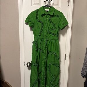 Kate Spade Vibrant Green Midi Dress